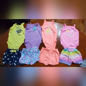 Summer baby girl clothes (4 sets)